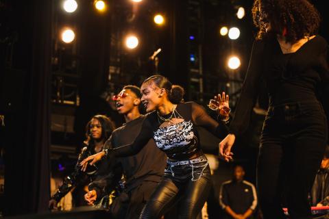 Berklee City Music students perform at the High School Academy Winter Showcase in 2023