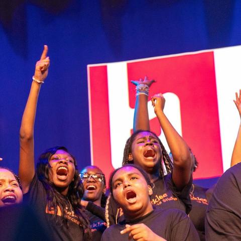 Students Singing on stage