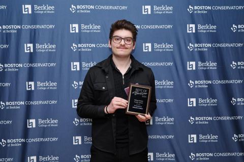 Sebastien Hollich receiving a Career Jam award