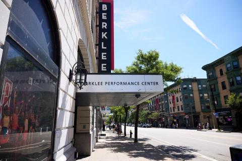 Picture of the Berklee Performance Center Marquee