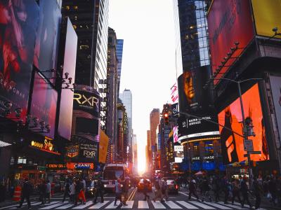 Times square in New York City