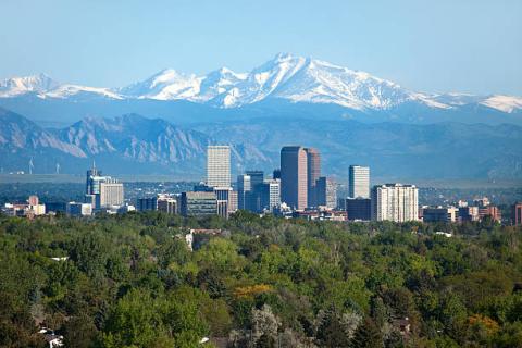 Denver city skyline
