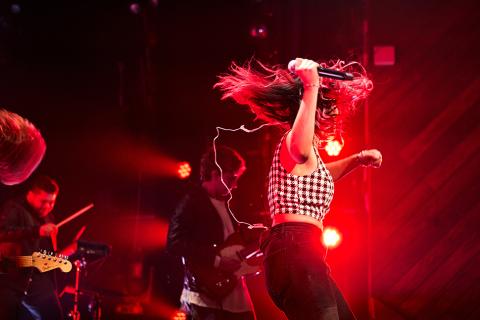 Students performing Billie Eilish