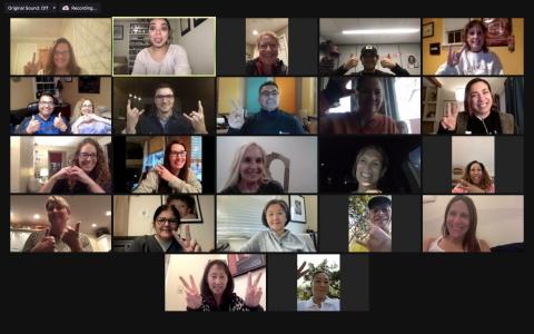 Families participating in previous Beverages and Bites family event. 