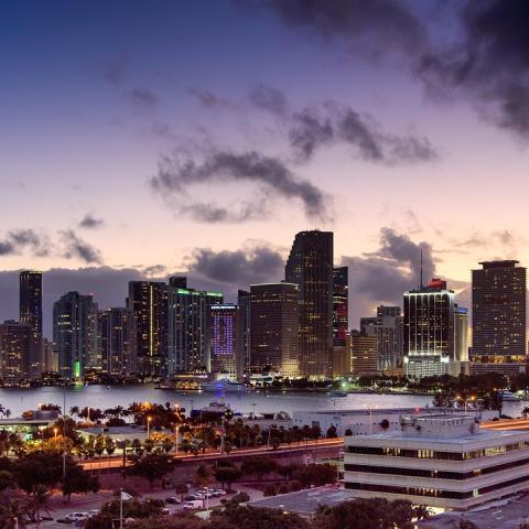 Miami city skyline