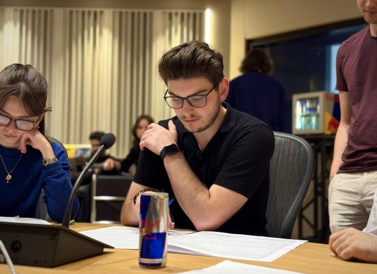 Sebastien Hollich at the Red Bull Screen Scoring Challenge in Vienna, Austria.
