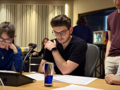 Sebastien Hollich at the Red Bull Screen Scoring Challenge in Vienna, Austria.
