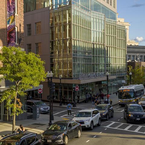Massachusetts Avenue on the Boston campus