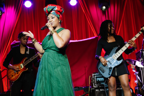 Niu Raza performs at the Encore Gala. 