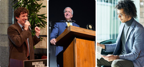 From the left: Charlie Puth, Luis Alvarez, Jonathon Heyward.