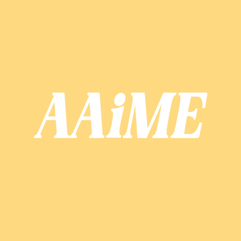 Yellow background with AAIME in letters 