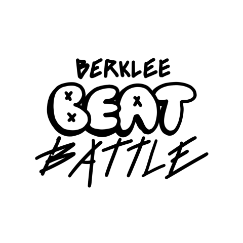 Berklee Beat Battle Logo in black ink, beat is in bubble like lettering 