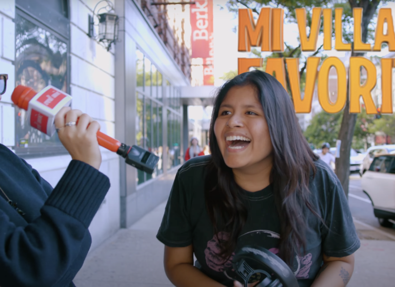 Person on the street style interview.