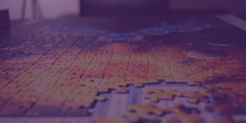 Incomplete puzzle sits on table